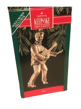 Hallmark Gold Crown Exclusive Elvis Presley 1992 Keepsake Guitar Ornament Collec